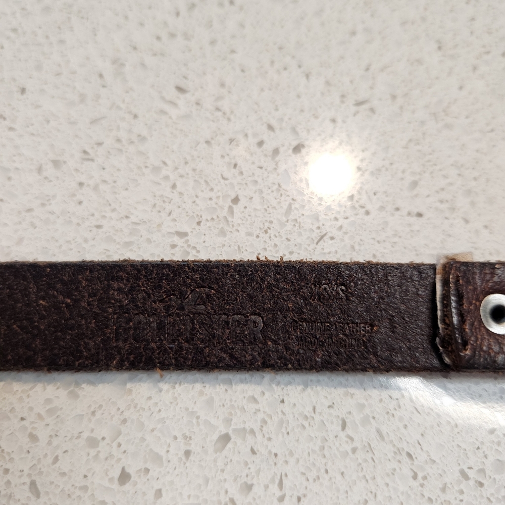 🍉 Hollister Leather Belt XS - Picture 2 of 2